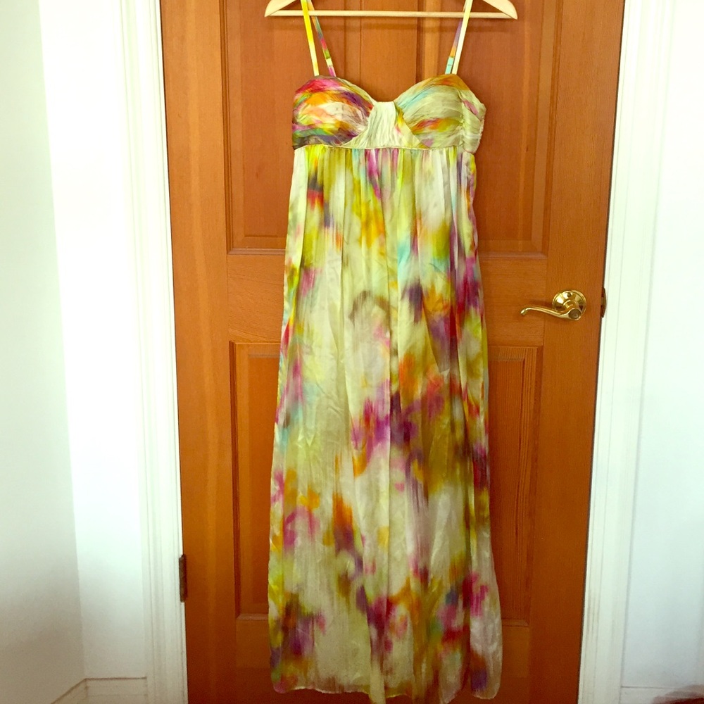 Maggy London Silk Watercolor Gown